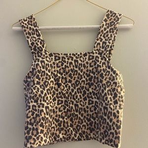 cheetah crop top